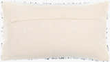 Strivo Off White Horizontal Stripe Modern Polyester Lumbar Pillow - Clearance