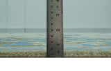 Beige and Blue Hand Knotted Oushak Custom Made wool Rug