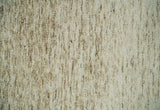 Beige and Ivory Shaded Solid Wool Hand Woven Multi Size Rug