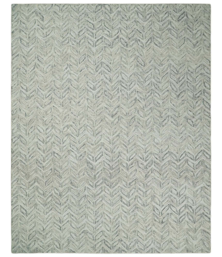 Custom Made Hand Tufted Modern Scandinavian Wool Rug