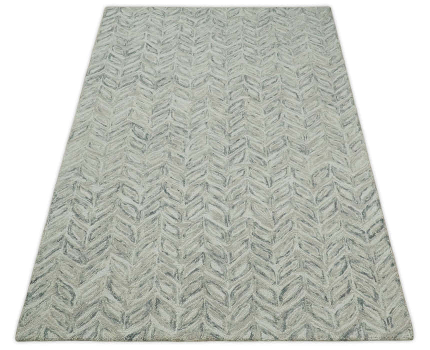 Custom Made Hand Tufted Modern Scandinavian Wool Rug