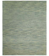 Beige and Teal Modern stripes Design Hand Tufted Multi Size wool area rug