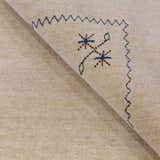 Beige Border Design Hand Loomed Wool Area Rug