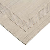 Beige Gabbeh Design Hand Loomed Wool Area Rug