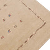 Beige Modern Design Hand Loomed Wool Area Rug