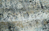 Beige, Olive and Gray and Black Antique Finish Vintage Art Silk Area Rug
