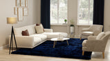 Feizy Indochine Modern Solid - Blue/Black Area Rug