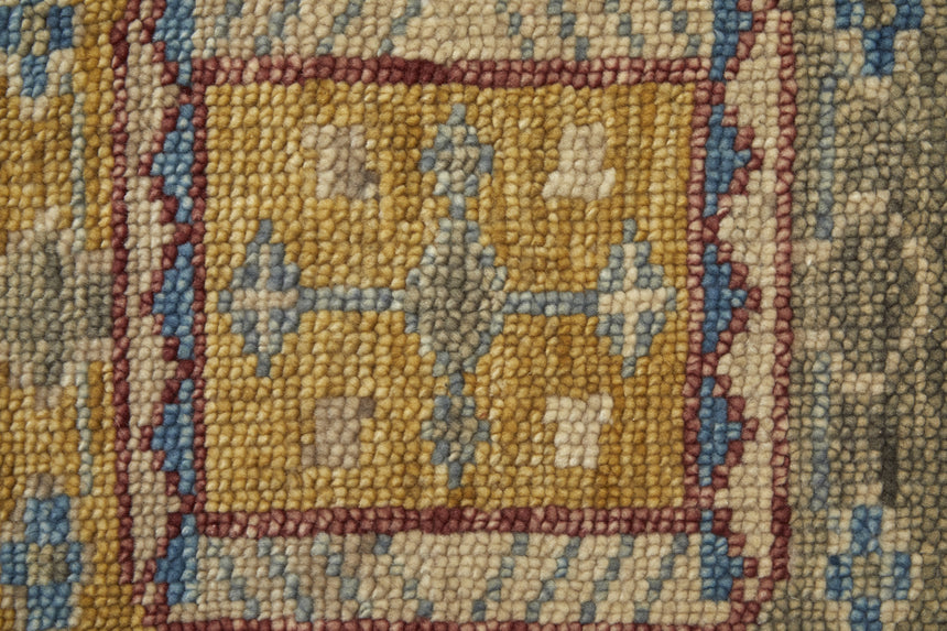 Feizy Fillmore Traditional Geometric - Blue/Yellow/Red Area Rug