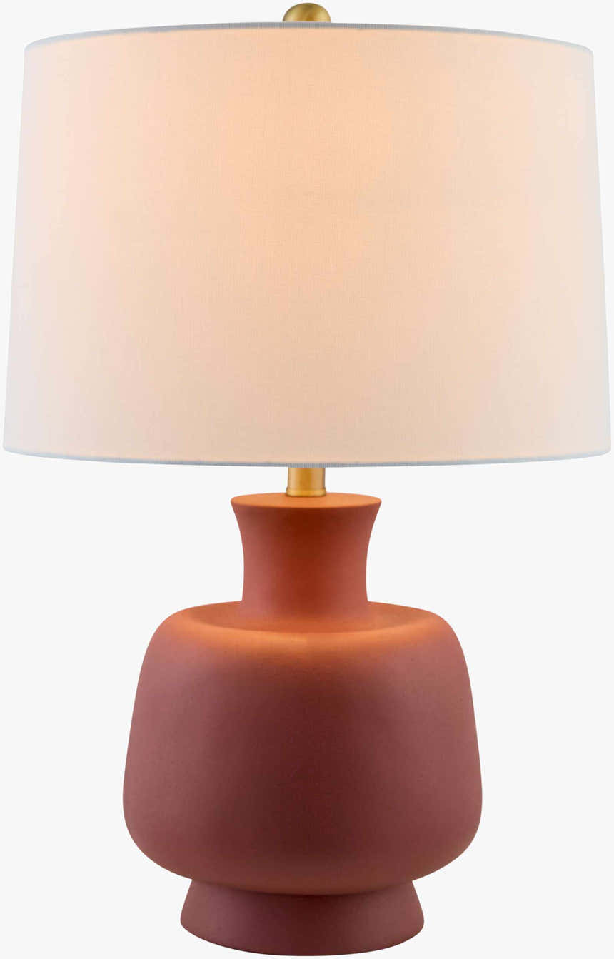 Gifflenga Brick Red Table Lamp