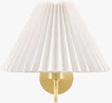 Soft Light Gray Traditional Wall Sconce with linen details for hallway or bedroom lighting