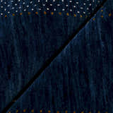 Blue And White Center Pattern Design Hand Loomed Wool Area Rug