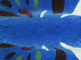 Blue Butterfly Hand Tufted 2x3 Wool Area Rug
