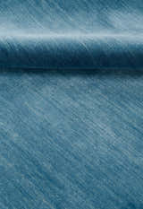 Blue Modern Solid Design Hand Loomed Wool Area Rug
