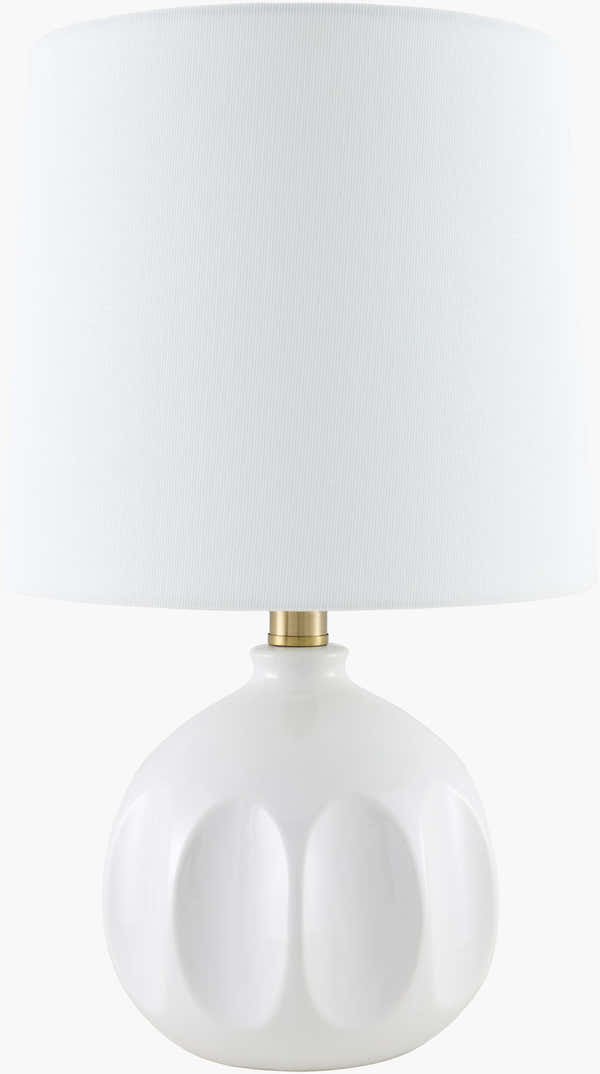Matting Modern Table Lamp with global details for bedside or console tables