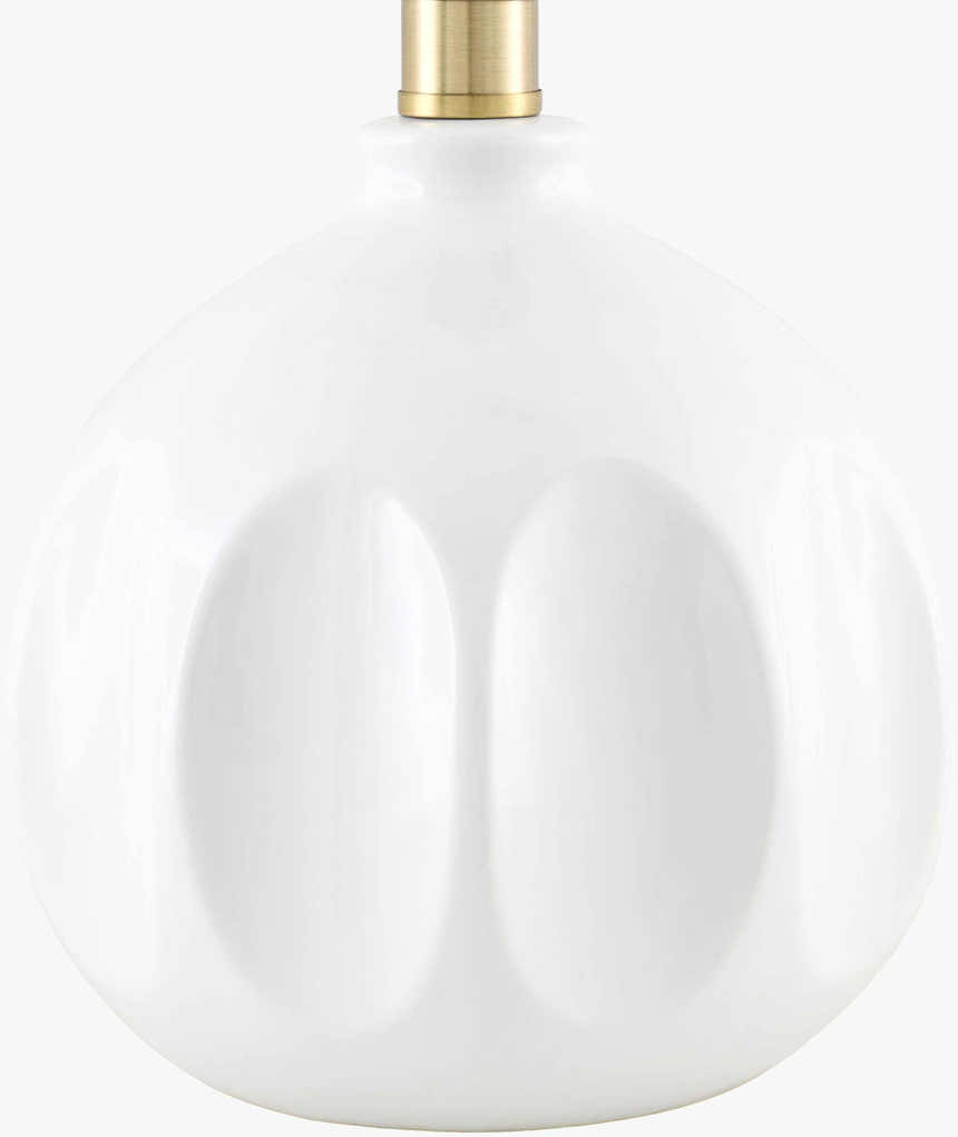 Matting Modern Table Lamp with global details for bedside or console tables