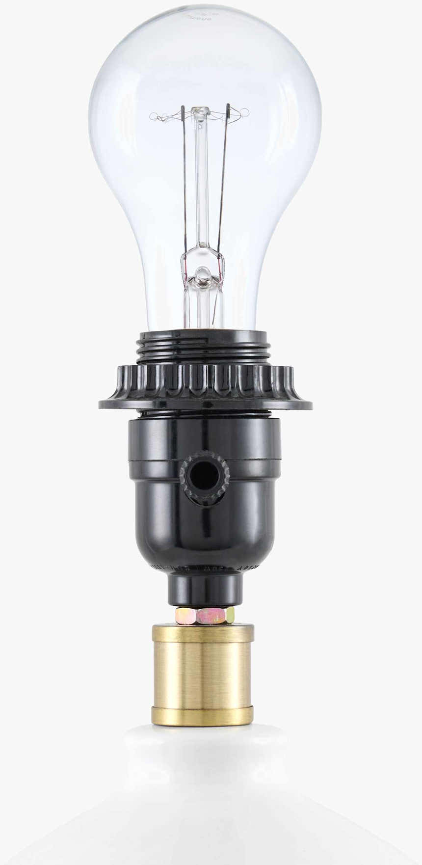 Matting Modern Table Lamp with global details for bedside or console tables