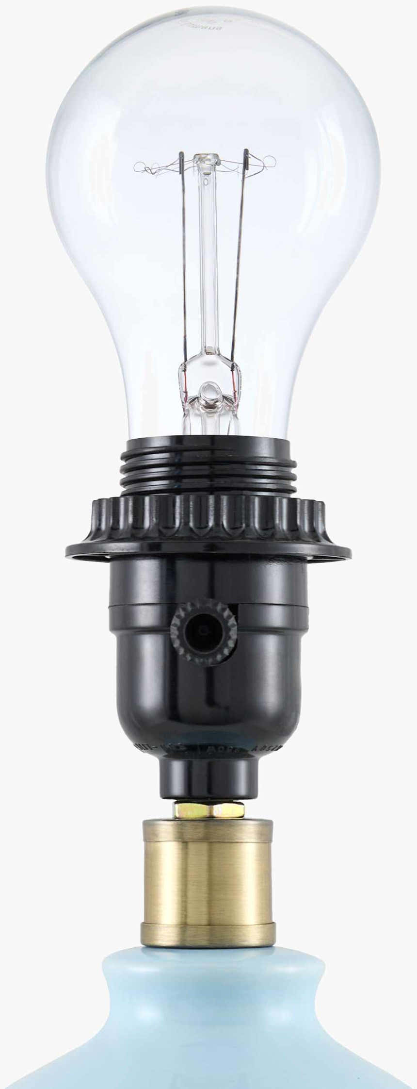Aqua Modern Table Lamp with global details for bedside or console tables