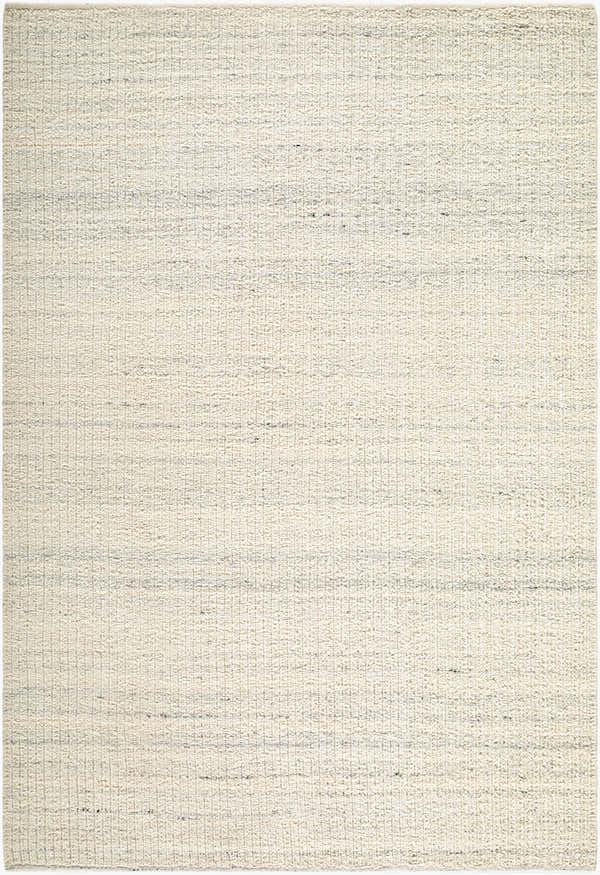 Sample Padoo Ivory Solid Hand Woven Wool Area Rug