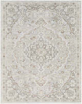 Close-up of the Carmela Becki Owens x LIVABLISS BOCM-2302 Area Rug. Beige, ivory, and brown traditional floral pattern. Design-Rectangle-537