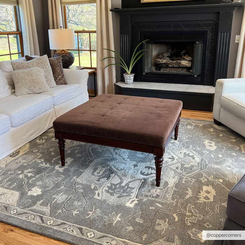 Made to Order Custom Size Broomfield Hand Tufted Taupe 1196 Area Rug