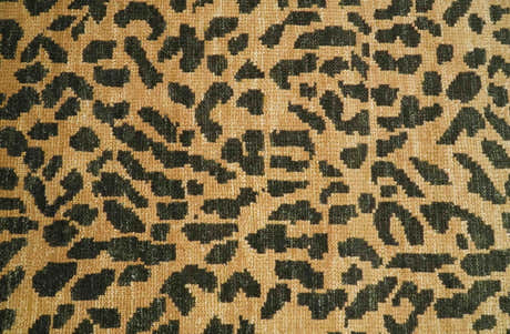 Golden-Brown and Charcoal Modern leopard Design Hand knotted multi Size wool area rug