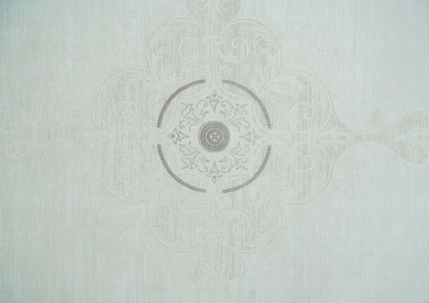 Traditional Brown and Ivory Antique Finish Art Silk Area Rug