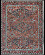 Feizy Piraj Traditional Bordered - Red/Orange/Blue Area Rug - Clearance