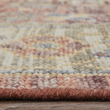 Feizy Fillmore Transitional Medallion - Red/Ivory/Gold Area Rug