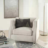 Mina Victory Sofia Beaded Pleated Velve Charcoal Pewter Indoor Throw Pillow - Clearance