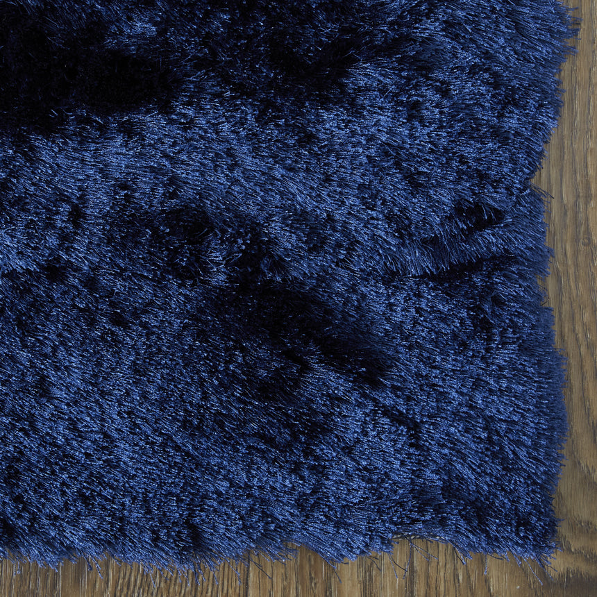 Feizy Indochine Modern Solid - Blue/Black Area Rug