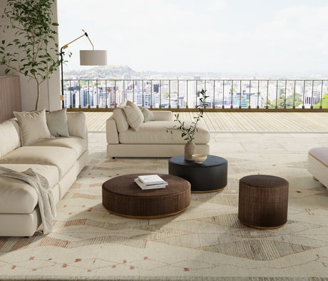 Feizy Kasbah Transitional Diamond - Tan/Gray/Red Area Rug