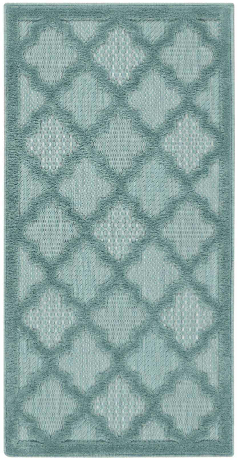 Nourison Easy Care Aqua Teal Modern Area Rug – Boutique Rugs