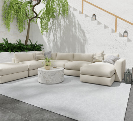 Feizy Finley Modern Solid - White Area Rug