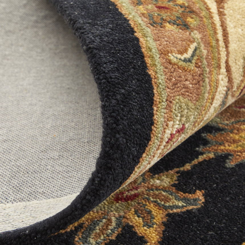 Feizy Wagner Traditional Oriental - Black/Gold/Tan Area Rug