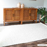 Made to Order Custom Size Calla Jute Beige Area Rug - Livabliss x Becki Owens