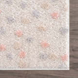 Sample Cansu Pink & Cream Dotted Area Rug