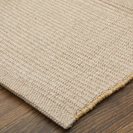 Feizy Theo Modern Solid - Ivory/Tan Area Rug