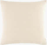 Lucae Beige Cotton Throw Pillow