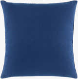 Midbl Blue Cotton Throw Pillow