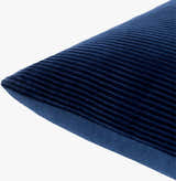 Midbl Blue Cotton Throw Pillow