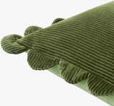 Zacao Olive Cotton Throw Pillow