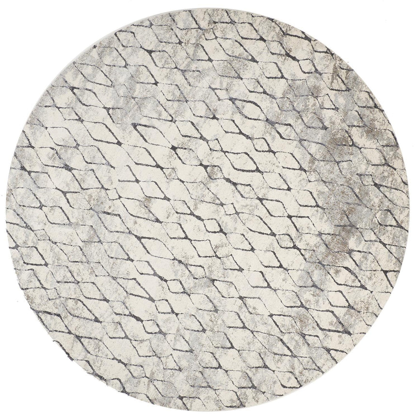 Feizy Kano Transitional Diamond - Ivory/Gray/Taupe Area Rug