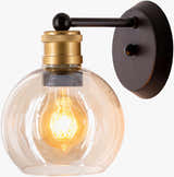 Leabrook Black Metal Wall Sconce