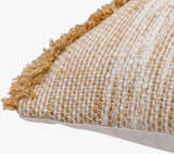 Rudex Ivory Geometric Diamond Rustic Polyester Accent Pillow - Clearance