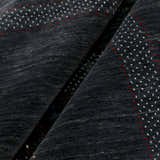 Charcoal Center Pattern Hand Loomed Wool Area Rug