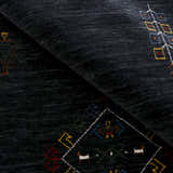 Charcoal Tribal Center Medallion Hand Loomed Wool Area Rug