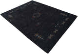 Charcoal Tribal Center Medallion Hand Loomed Wool Area Rug