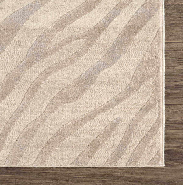 Sample Beige Manteca Zebra Print Area Rug