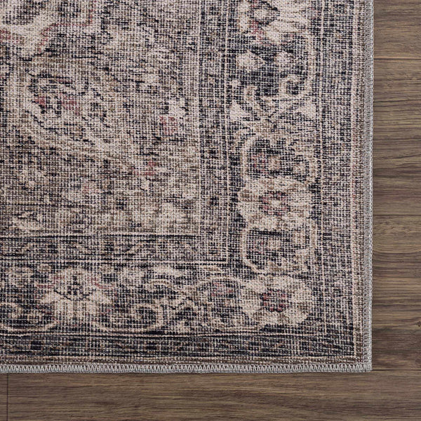 Sample Dusty Sage Greenpoint Medallion Washable Area Rug