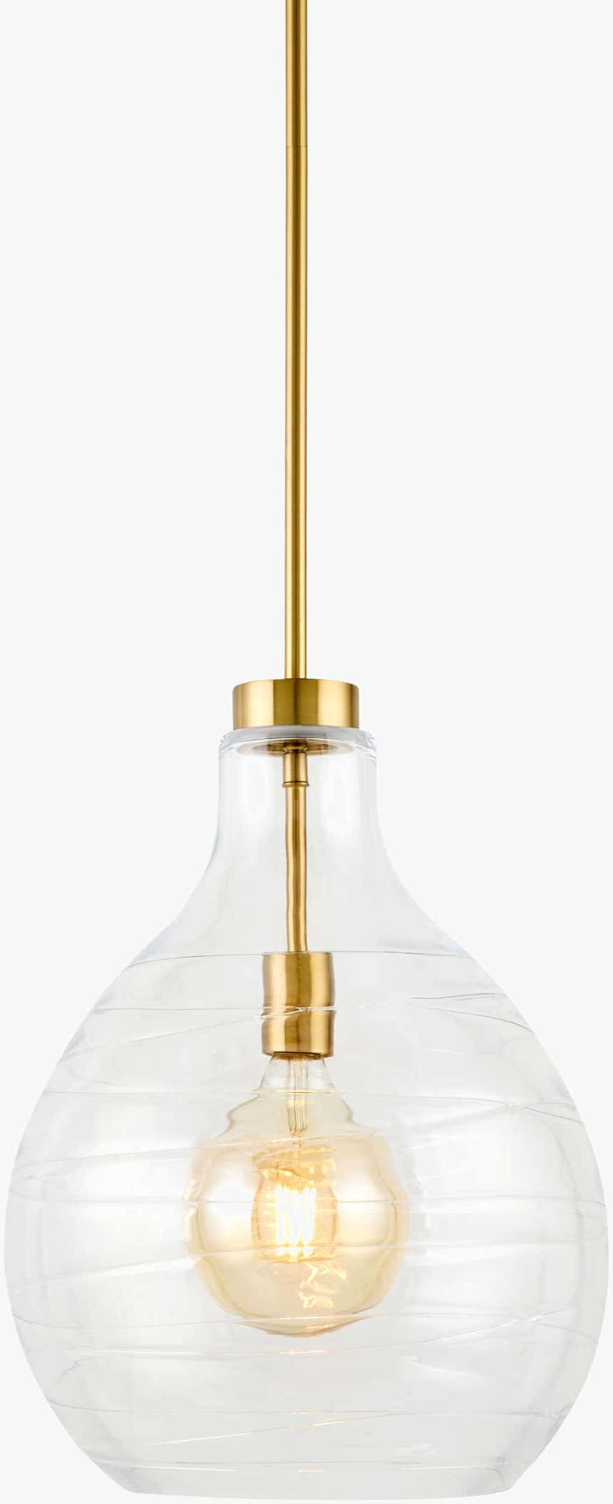 Montbazin Metallic - Brass Pendant